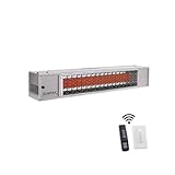 Sunpak TSR 48-Inch 34,000 BTU Natural Gas Two-Stage Infrared Patio Heater With...