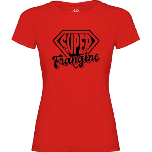 T-shirt femme Super frangine rouge pour afficher votre fierté fraternelle