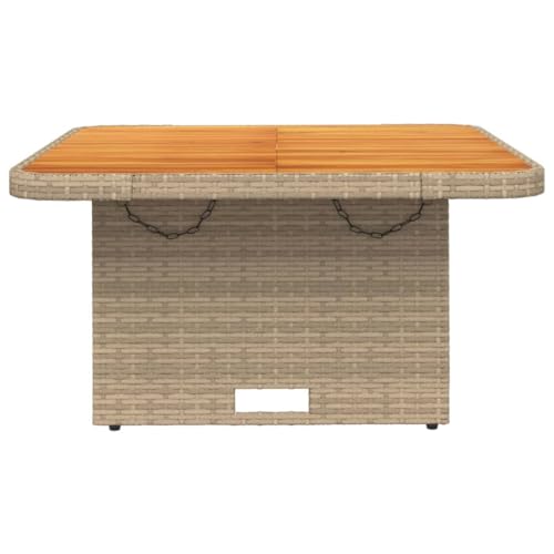Table réglable en hauteur 40/71 cm pliable et extensible en polyrotin - 6