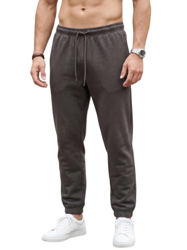 Image of Veirdo 100% Pure Cotton Regular Fit Mid Rise 2 Pocket Trackpants for Men (Available in Black, Brown, Navy, Olive, Eiffel Tower Colors)