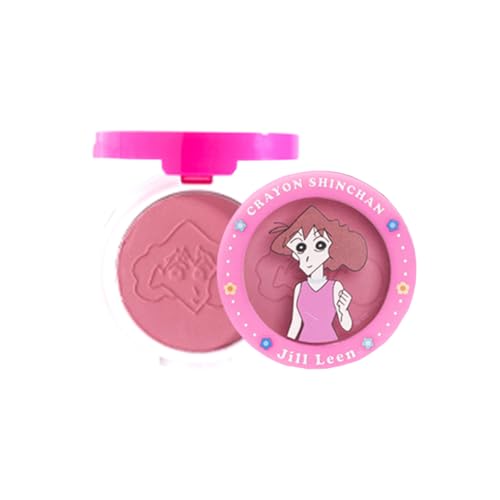 jill leen. ジルリーン&クレヨンしんちゃん連名 チーク 血色感 ナチュラル ふんわり発色 パウダーチーク 透明感 ピンクチーク オレンジチーク イエベ ブルべ コンパクト 人気 プレゼント 17色