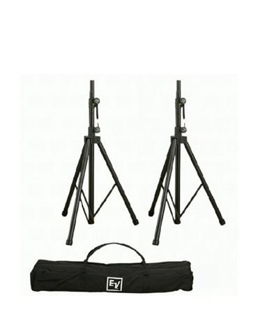 Electro Voice TSP 1 Aluminum Tripod Speaker Stand Pair With Carry Bag