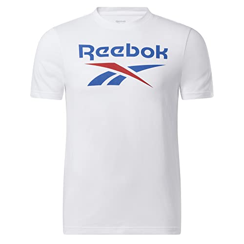 Reebok Men's Identity Big Stacked Logo Tee