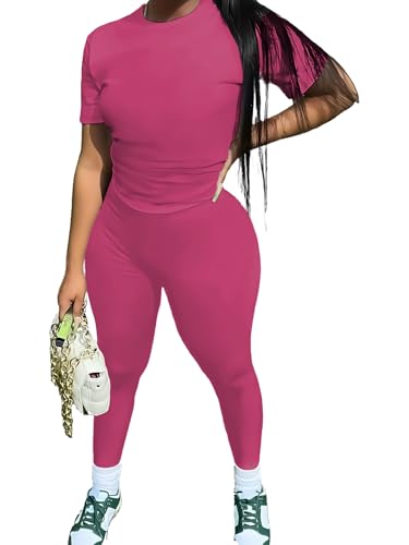 Image of TOPONSKY Womens 2 Piece Sports Outfit Tracksuit Shirt Shorts Jogger Bodycon Sets