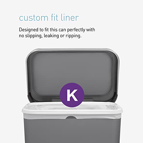 Image of simplehuman Code K 240 Count, Genuine Custom Fit Liners, Drawstring Trash Bags in Dispenser Packs, 35-45 Liter / 9-12 Gallon