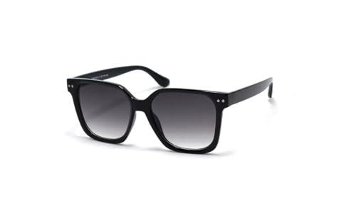 Óculos De Sol Feminino Gatinho Grande Com Proteção Uv 400 Lb-05 Cor: Preto