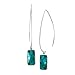 Silpada 'Oasis' Compressed Turquoise Wire Drop Earrings in Sterling Silver