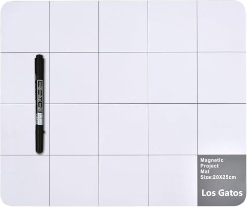 Magnetmatte Magnetic Project Mat: LOSGATOS Magnetische Unterlage mit Stift zum Sortieren von Bits, Schrauben und Ersatzteilen für Smartphone Laptop oder andere Elektronik Reparatur, DIY, etc