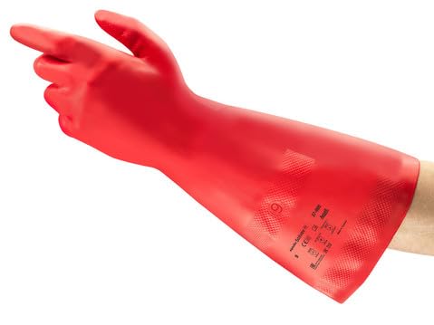 Ansell AlphaTec Chemikalienbeständige Handschuhe Rot Größe 10