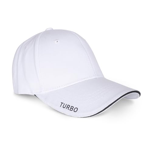 Image of Vector X Turbo Cap Head Caps for Men Unisex Mens Caps with Adjustable Strap in Summer for Men Caps Men for All Sports Cap for Girls caps Gym Caps for Men Women Cap Sports Caps for Men (White, 1)