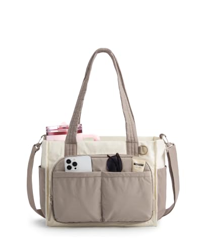 Image of BAGSMART Tote Bag for Women, Puffy Laptop Work College Shoulder Handbag
