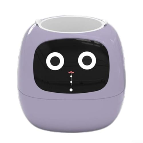 Bulevisiter Maceta inteligente, maceta inteligente, maceta automática que absorbe el agua, maceta robot, compañero de jardinería interactivo para el cuidado de las plantas sin esfuerzo (morado)