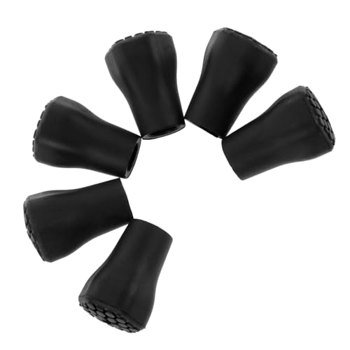 BESPORTBLE 6 Pack Hiking Pole Replacement Tips Non-slip Walking Stick Accessories for Trekking Pole Crutch