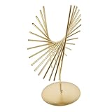 Décors de statue d'art en métal - la construction durable de cet ornement en métal est fabriquée avec des matériaux en fer, longévité et résistance à l'usure, sculpture en métal de bureau.