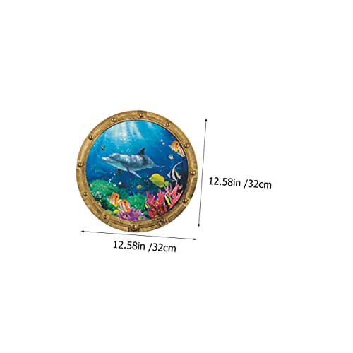 Homoyoyo Underwater World Wall Sticker Kids Bathtub Wall Stickers for Kids Ocean Decals Ocean Fish Decals Turtle Tub Decal Sea Life s 3D Animal 4pcs - Image 3