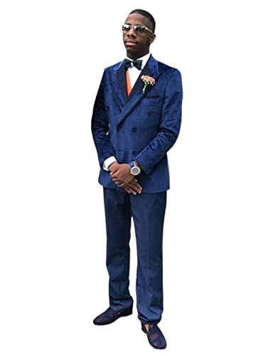 Costume velours homme boutons double boutonnage et finitions tailleur haut de gamme