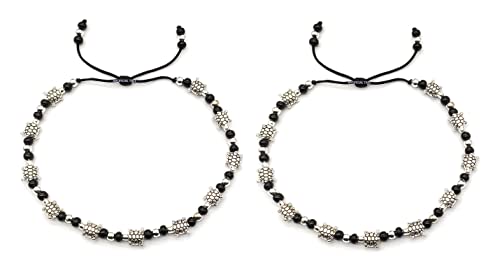 German Silver TORTOISE Charms Thread Adjustable Anklets