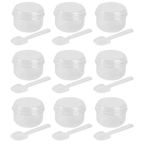 Ipetboom 50sets Reusable Pudding Beaker Dessert Containers for Baking Diy Cake Cup for Parties and Events