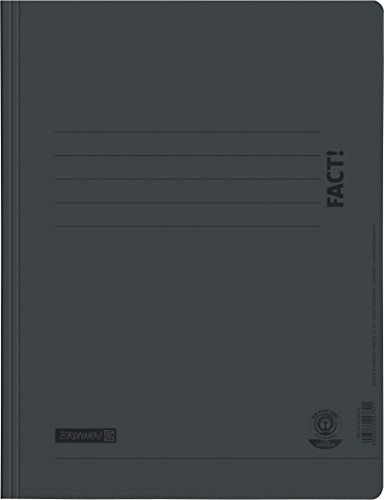 Brunnen 102010490 Schnellhefter A4, Fact!, Aus Recyclingkarton) Schwarz