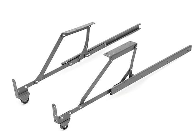 Sofa Cum Bed Fitting for Beds and Sofa with Nylon Wheels | 2 Pieces Frame with Wheels & 2 Pieces Aluminium Track | Durable Sliding Mechanism (Size: 2.5 Feet / 30 Inch)-image-35