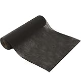 Vlies Tischläufer Schwarz (30 cm x 25 m) – dekoratives Einweg Tischband Modernes Tischband für Geburtstage, Hochzeiten, Weihnachten, Bunte Partydeko