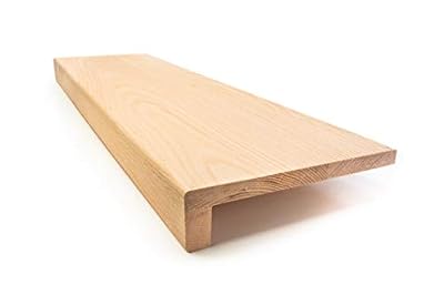 Solid Red Oak Stair Tread with 1 3/4 Square Nose Profile (36" x 11 1/2")