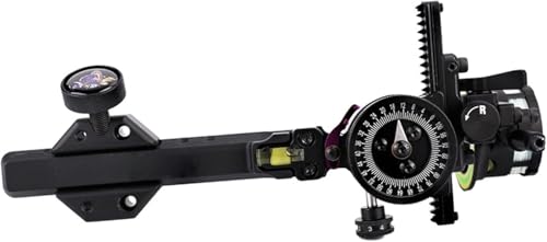 Single Pin Compound Bow Sight, Micro Adjustable Aluminum