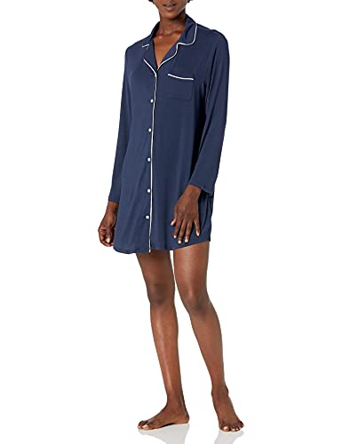 Image of Amazon Essentials Women's Piped Nightshirt (Available in Plus Size)