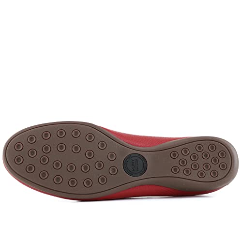 Women's Genuine Leather Slip on Buckle Loafer2