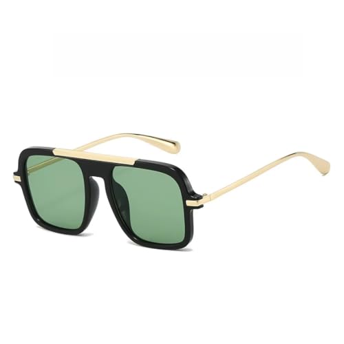 Lunettes de soleil rétro UV400 pour homme et femme de style surdimensionné