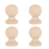 Alide 4 pezzi di terminali in legno grezzo fai da te per artigianato fai da te, accessori ...