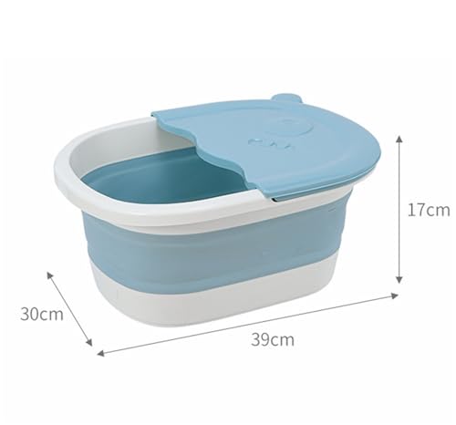 Bañera Plegable para Pies de Plástico Color Azul miniatura 2