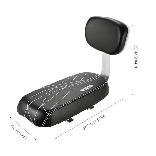 Cojín de asiento de bicicleta para niños con marco de aleación resistente y agarre 3