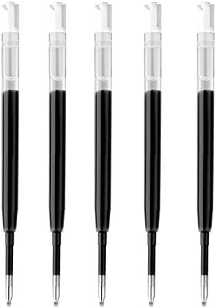 15-Pack Black Gel Pens With Refills - 0.5mm Fine Point Retractable Pens