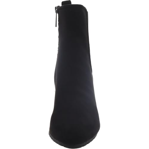 Anne Klein Womens Valore Faux Leather Pointed Toe Booties Black 9 Medium (B,M)3