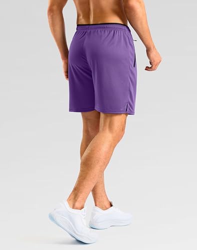 Image of G Gradual Men's Gym Workout Shorts Zipper Pockets 5 inch / 7 inch Quick Dry Breathable Runing Athletic Short for Men