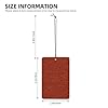 Felt Texture Terracotta Red Car Air Fresheners 4 Pcs Hanging Scented Cards Fragrance Scented Cards For Car Aromatherapy Tablets #3