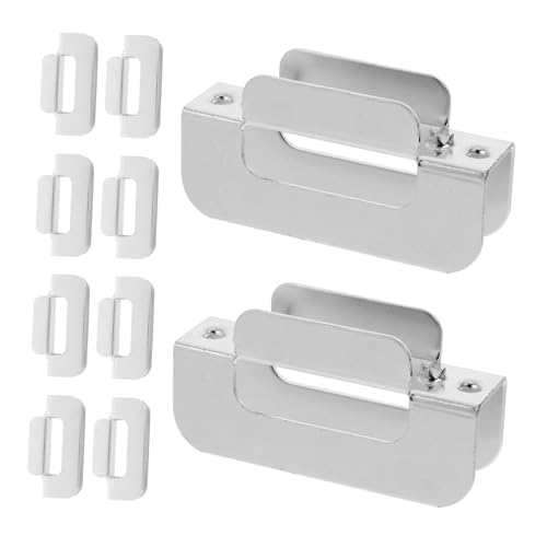 GLEAVI Ceiling Hanging Mic Holder 10pcs l Bracket H-Shape Snap Slot Cover Iron Shelf Clip for Wood Metal Shelves