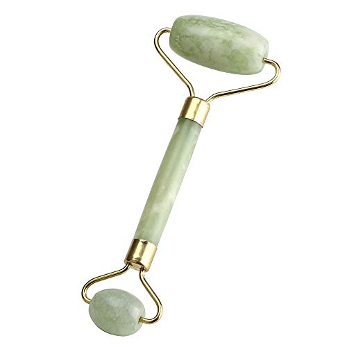 ZURU BUNCH®Jade Roller Massager/Slimming Tool for Face, Neck and Head (Green)