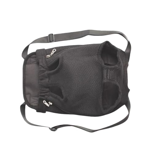 WUZIA Pet Carrier Backpack, Black Mesh with Adjustable Straps for Small Dogs and Cats Hiking Camping Travel Outdoor - Image 2