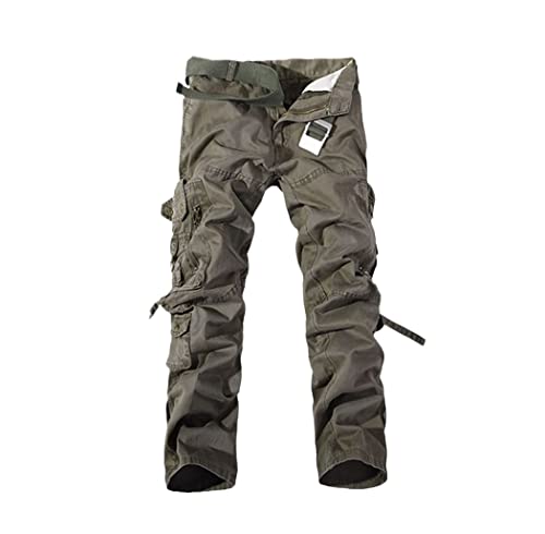 Pantalon tactique militaire homme pour randonnée et bushcraft en coton kaki 42