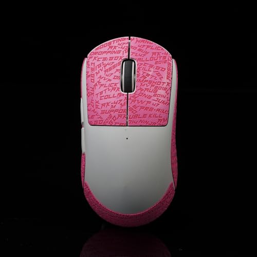 Image of USB Mouse Grip Tape for Logitech G Pro X Superlight 2 Non Slip Suck Sweat CS Letter Pink