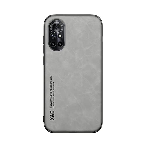 Kepuch Silklike Funda para Huawei Nova 8 - Case Carcasa Placa de Metal Incorporada para Huawei Nova 8 - Gris