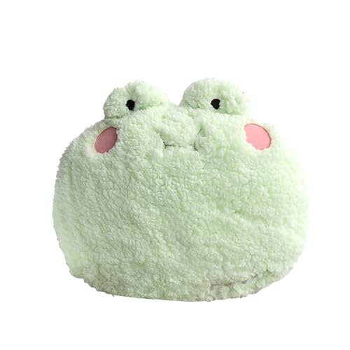 Image of DXDE4U Frog Plush Pillow, Adorable Frog Stuffed Animal (15 * 14 inch), Home Cushion Decoration Plush Hugging Pillow Frog Toy Birthday Xmas Travel Gift for Kids Adults Girls Boys