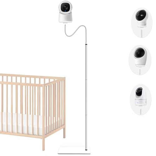 Image of EYSAFT Baby Monitor Floor Stand Holder Mount Compactible for eufy E21,E30,Spaceview E110, Spaceview pro E210