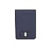 Genuine Leather Cigarette & Lighter Case Cosmetic Pouch with Mirror Navy