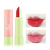 YUECI Zweifarbige Lippenstift Farbwechselnder zweifarbiger Lippenstift Lippenstift,beißende Lippen feuchtigkeitsspendender warmer Farblippenstift,nicht leicht zu verfärben Gradient Lippenstift