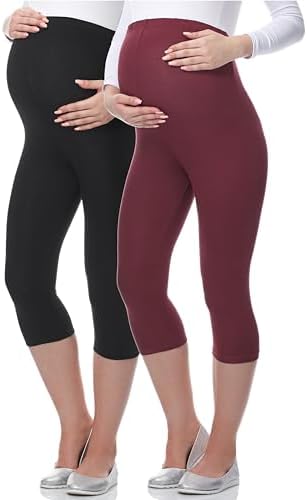 Be Mammy 3/4 Umstandsleggings aus Viskose BE-03 2er Pack