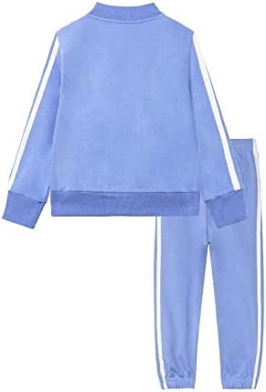 LittleSpring Boys Girls Athletic Outfits Hooded Track Jacket and Jogger Set 2 319RP0tyouL. AC