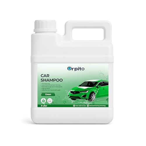 Image of Car Shampoo 5L Multi Fragrance | High Foam Car Wash Liquid | Deep Cleaning Formula | pH Neutral Paint Safe | Removes Dust & Grime | Glossy Finish Wash (1, green)